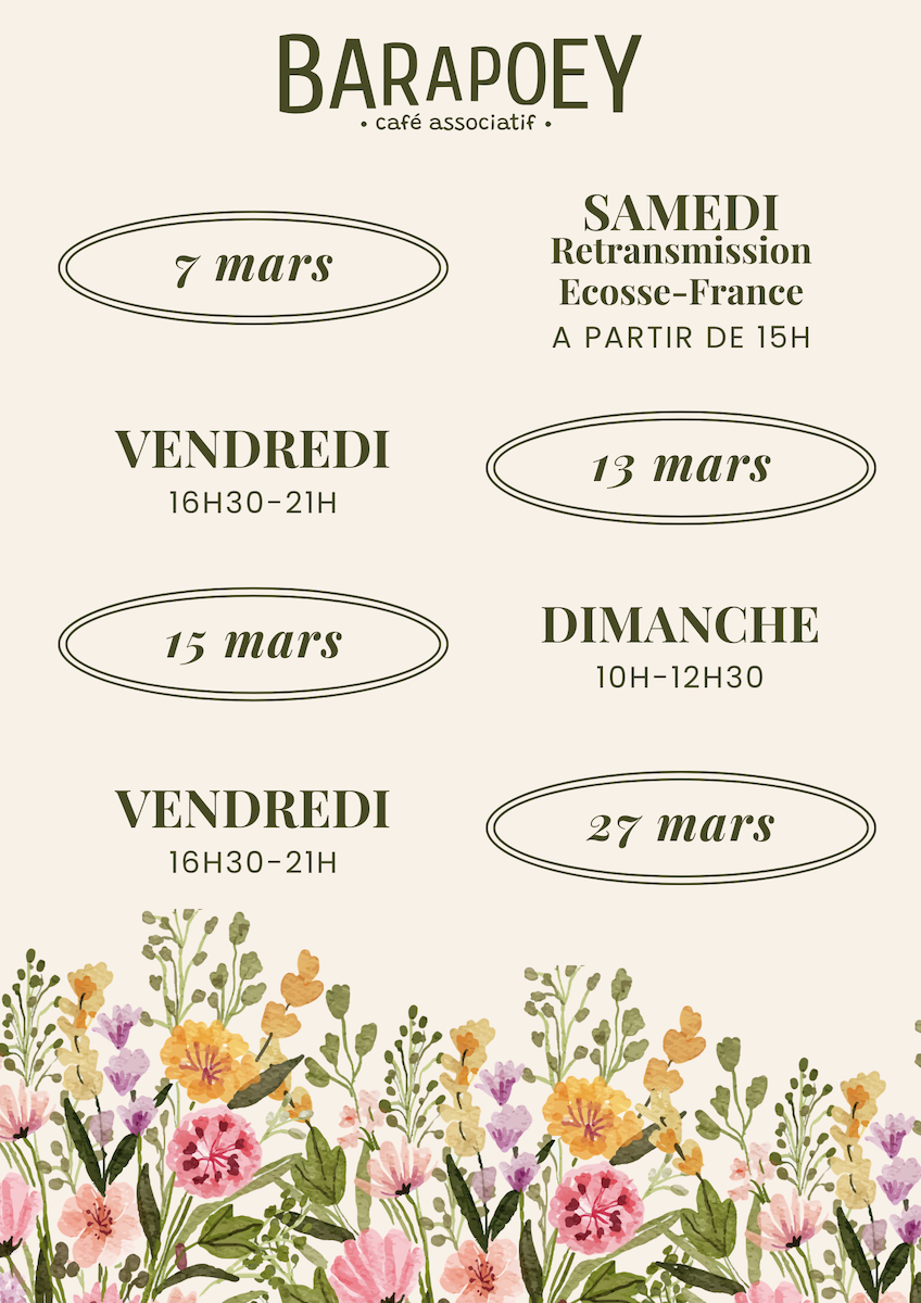 Programme mars 2026